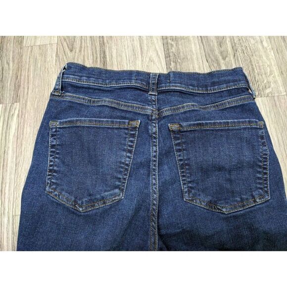 Free People Womens Size 26 R Pockets Distressed Skinny Denim Blue Jeans - Picture 3 of 13
